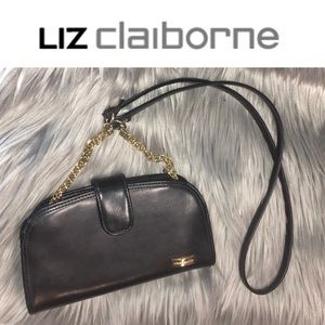 LIZ CLAIBORNE black evening shoulder bag